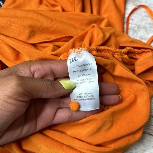 Veronica Beard Leyla Top Orange Medium NWT - Picture 4 of 6